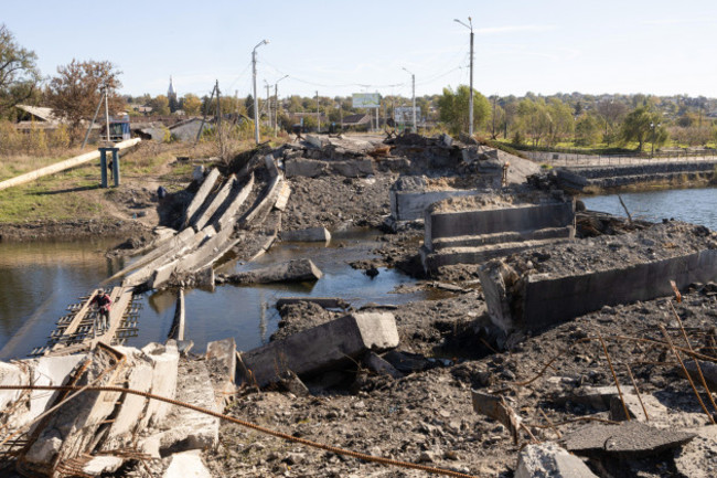 a-collapsed-bridge-was-likely-destroyed-by-ukrainian-forces-to-remove-the-strategic-advantage-of-russian-federation-forces-in-the-city-of-bakhmut-bakhmut-has-been-one-of-the-worst-shelled-cities-on-t