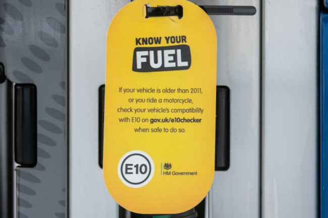 september-2nd-2021-england-uk-information-on-an-unleaded-petrol-pump-at-a-filling-station-explaining-that-there-has-been-a-change-to-e10-fuel-lower-carbon-e10-petrol-which-is-made-with-10-renewa