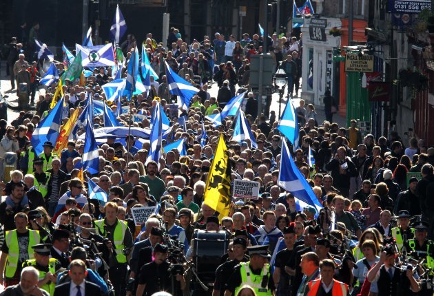 Thousands Attend Scottish Independence Rally · TheJournal.ie