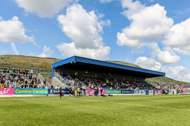 a-general-view-of-supporters-at-corrigan-park-ahead-of-the-game