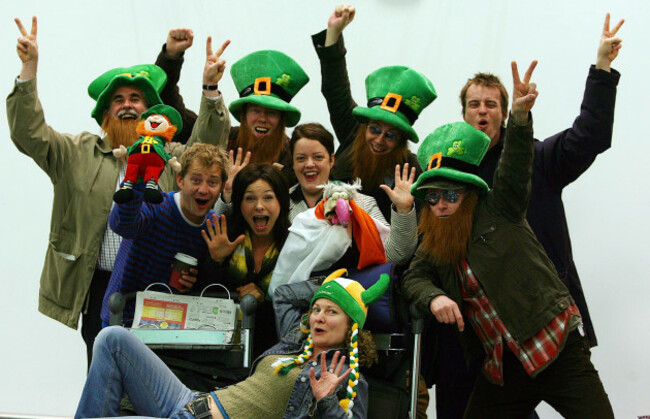 irish-television-star-dustin-the-turkey-and-his-eurovision-entourage-check-in-at-dublin-airport-to-leave-for-belgrade-in-serbia-to-represent-ireland-with-his-song-irlande-douze-points-in-the-eurovis