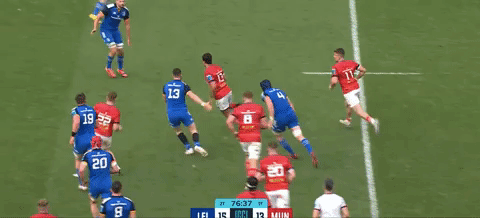 Leinster offload Earls
