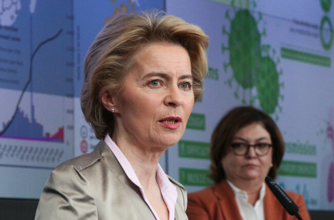 beijing-belgium-2nd-mar-2020-european-commission-president-ursula-von-der-leyen-l-speaks-at-a-press-conference-on-eus-response-to-covid-19-at-the-eu-emergency-response-coordination-centre-in-br