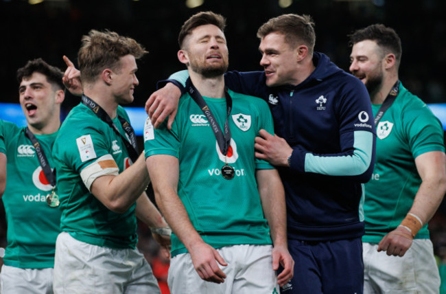 josh-van-der-flier-ross-byrne-and-garry-ringrose-celebrate-winning