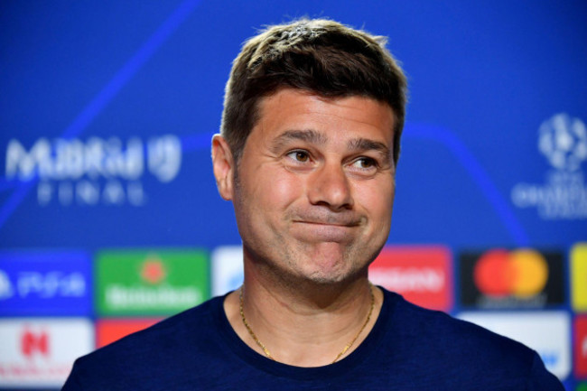 file-photo-dated-31-05-2019-of-handout-photo-provided-by-uefa-of-tottenham-hotspur-manager-mauricio-pochettino-during-a-press-conference-at-the-estadio-metropolitano-madrid-mauricio-pochettino-has-b