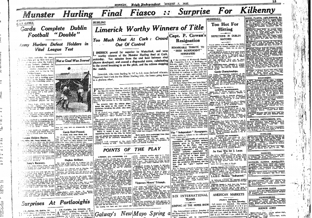 Irish Independent 1905-current, Monday, August 07, 1933 - Page 15
