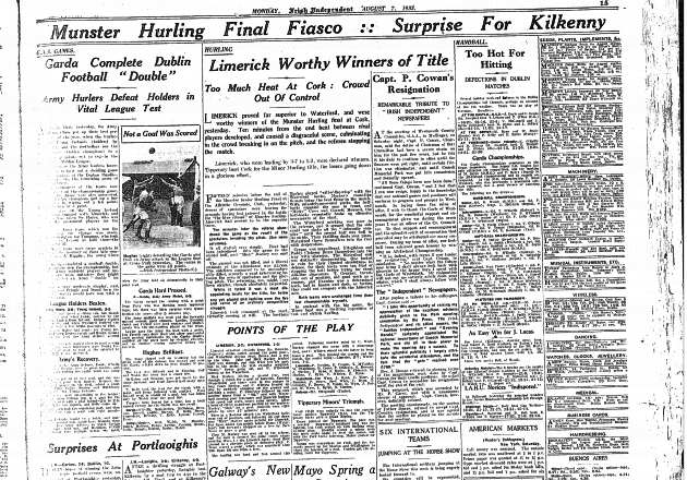 Irish Independent 1905-current, Monday, August 07, 1933 - Page 15