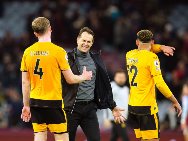 wolverhampton-wanderers-manager-julen-lopetegui-greets-nathan-collins-following-during-the-premier-league-match-at-ashton-gate-birmingham-picture-date-wednesday-january-4-2023