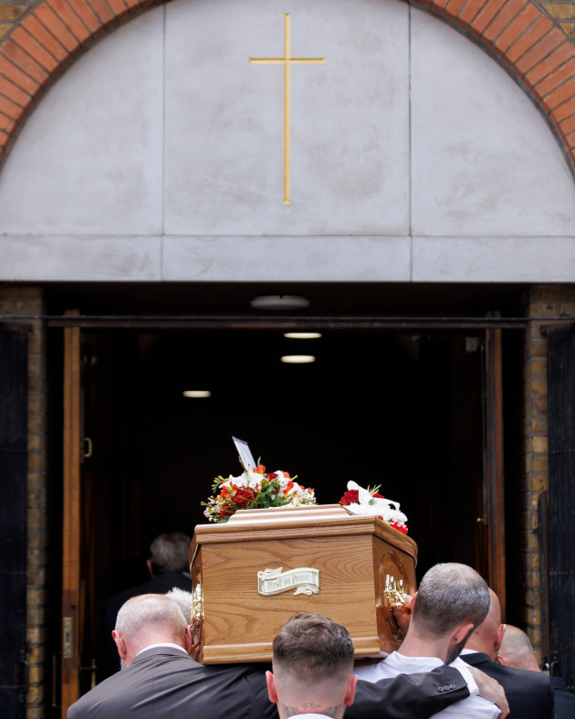 the-the-coffin-of-hugh-callaghan-is-carried-into-the-immacutate-heart-of-mary-and-st-dominics-church-in-hackney-london-ahead-of-his-funeral-mr-callaghan-one-of-the-birmingham-six-wrongly-jailed-fo