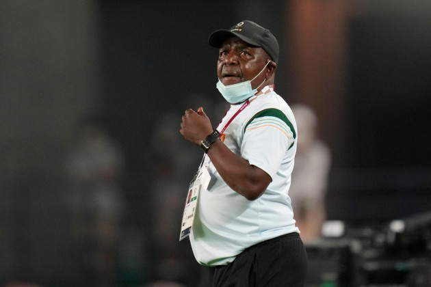 zambias-coach-bruce-mwape-watches-his-team-during-a-womens-soccer-match-against-netherlands-at-the-2020-summer-olympics-wednesday-july-21-2021-in-rifu-japan-ap-photoandre-penner