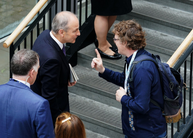 tanaiste-micheal-martin-speaking-with-michael-higgins-right-son-of-president-of-ireland-michael-d-higgins-at-university-of-galway-as-they-attended-the-consultative-forum-on-international-security