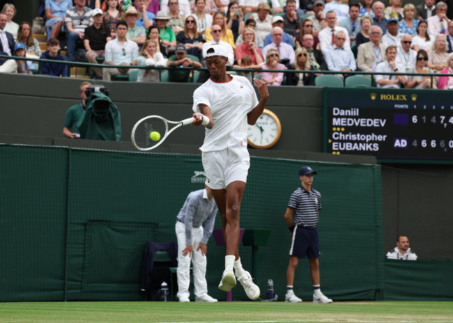 12th-july-2023-all-england-lawn-tennis-and-croquet-club-london-england-wimbledon-tennis-tournament-christophereubanks-usa-with-a-forehand-shot-to-daniilmedvedev-rus