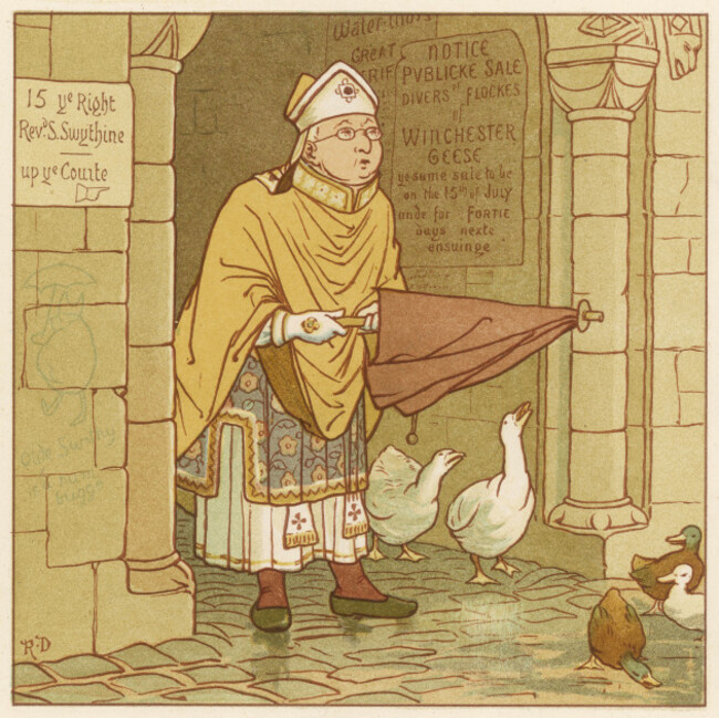 saint-swithin-or-swithun-anglo-saxon-ecclesiastic-bishop-of-winchester-associated-with-a-prediction-of-rain-for-40-days-date-800-862