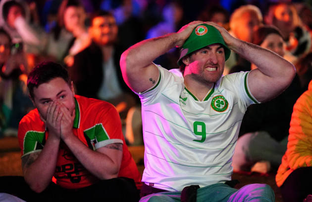 republic-of-ireland-fans-at-the-fifa-fan-festival-in-brisbane-react-as-they-watch-the-game-between-australia-and-republic-of-ireland-being-played-in-sydney-the-fifa-womens-world-cup-2023-jointly