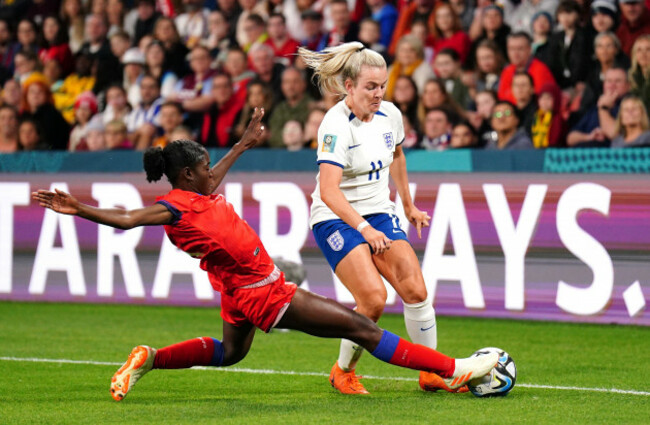 englands-lauren-hemp-right-and-haitis-tabita-joseph-battle-for-the-ball-during-the-fifa-womens-world-cup-2023-group-d-match-at-brisbane-stadium-brisbane-picture-date-saturday-july-22-2023