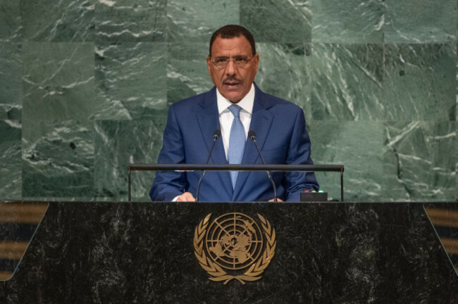 united-nations-23rd-sep-2022-220924-united-nations-sept-24-2022-xinhua-nigers-president-mohamed-bazoum-speaks-during-the-general-debate-of-the-77th-session-of-the-un-general-assembly