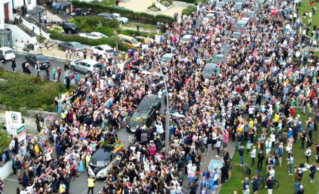 fans-of-singer-sinead-oconnor-line-the-streets-for-a-last-goodbye-to-the-irish-singer-as-her-funeral-cortege-passes-through-her-former-hometown-of-bray-co-wicklow-ahead-of-a-private-burial-servic