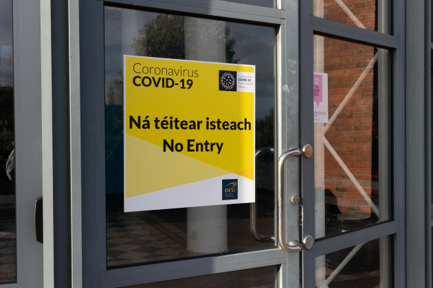 dublinireland-circa2020dublincityuniversitycovid-19no