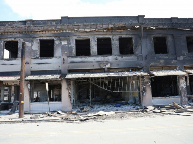 lahaina-maui-usa-10th-aug-2023-a-burned-out-store-stands-on-thursday-in-the-aftermath-of-the-fire-in-lahaina-in-handout-photos-provided-by-hawaii-gov-green-a-fast-moving-wildfire-decimated-the
