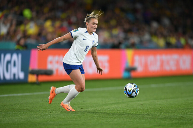 sydney-nsw-australia-12th-aug-2023-stanway-georgia-from-england-in-action-during-the-fifa-womens-world-cup-2023-quarterfinal-between-the-england-and-colombia-at-stadium-sydney-australian-england