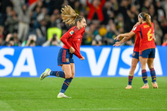 sydney-australia-20th-aug-2023-olga-carmona-of-spain-celebrating-the-teams-first-goal-durnig-the-fifa-womens-world-cup-2023-final-match-between-spain-women-and-england-women-at-stadium-australia