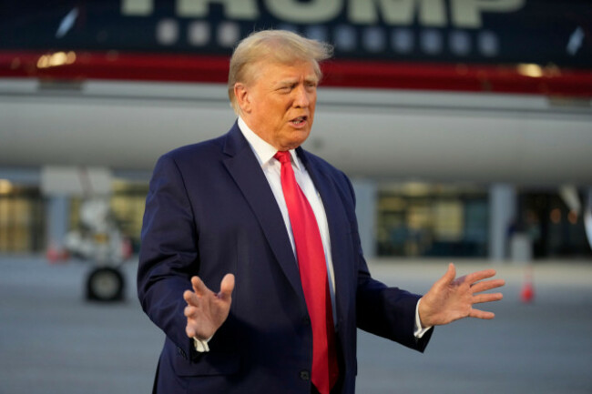 former-president-donald-trump-speaks-with-reporters-before-departure-from-hartsfield-jackson-atlanta-international-airport-thursday-aug-24-2023-in-atlanta-ap-photoalex-brandon