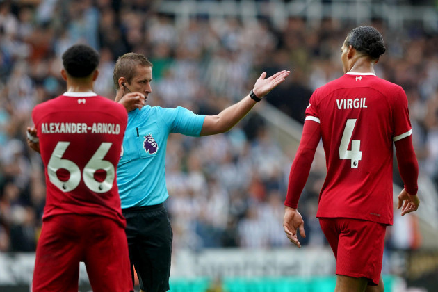 liverpools-virgil-van-dijk-is-shown-a-red-card-during-the-premier-league-match-at-st-james-park-newcastle-upon-tyne-picture-date-sunday-august-27-2023