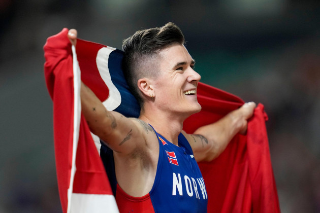 jakob-ingebrigtsen-of-norway-celebrates-after-winning-the-gold-medal-in-the-final-of-the-mens-5000-meters-during-the-world-athletics-championships-in-budapest-hungary-sunday-aug-27-2023-ap-ph
