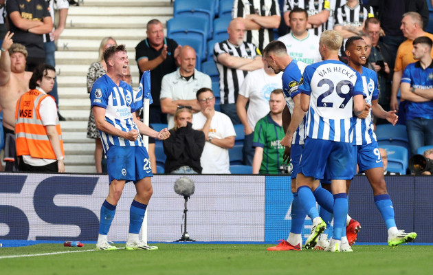 brighton-and-hove-albions-evan-ferguson-left-celebrates-scoring-their-sides-second-goal-of-the-game-with-team-mates-during-the-premier-league-match-at-the-amex-brighton-and-hove-picture-date-sa
