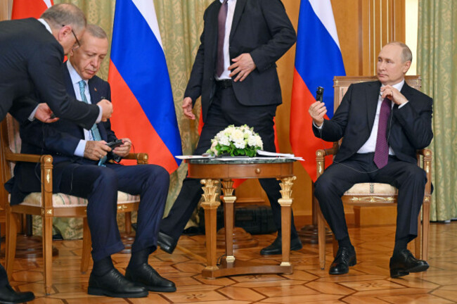 working-trip-of-russian-president-vladimir-putin-to-sochi-russian-president-vladimir-putin-right-and-turkish-president-recep-tayyip-erdogan-second-left-during-the-meeting-at-the-rus-sanatorium