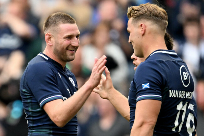 duhan-van-der-merwe-celebrates-after-scoring-a-try-with-finn-russell