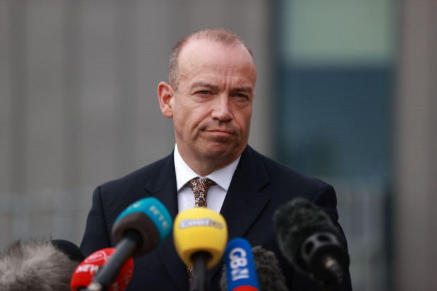 northern-ireland-secretary-chris-heaton-harris-addresses-the-media-outside-the-new-forge-complex-in-belfast-following-the-announcement-of-a-funding-plan-will-see-1-14-billion-euro-received-through-pe