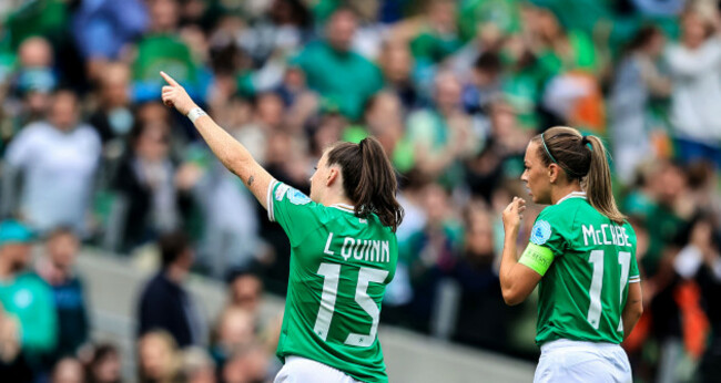 lucy-quinn-gestures-to-someone-in-the-crowd-whilst-celebrating