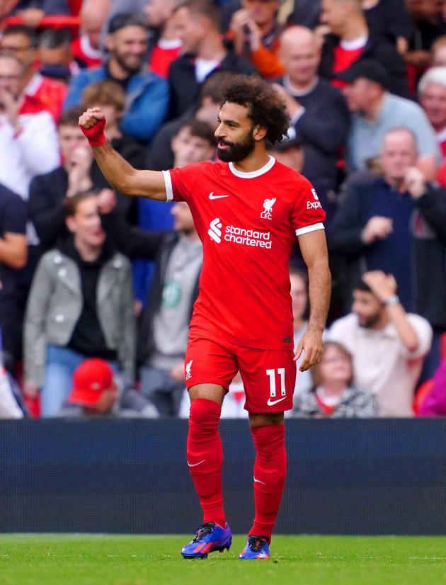 liverpools-mohamed-salah-celebrates-scoring-their-sides-first-goal-of-the-game-from-the-penalty-spot-during-the-premier-league-match-at-anfield-liverpool-picture-date-sunday-september-24-2023