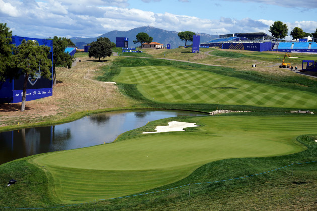 a-general-view-of-the-16th-green-at-the-marco-simone-golf-and-country-club-rome-italy-ahead-of-the-2023-ryder-cup-picture-date-monday-september-25-2023