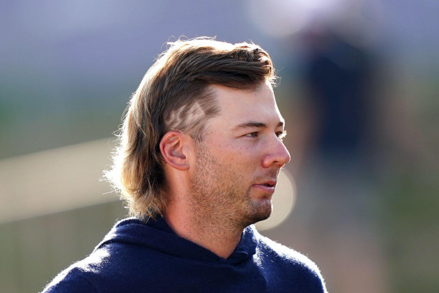usas-sam-burns-with-usa-shaved-into-his-hair-ahead-of-a-team-photo-at-the-marco-simone-golf-and-country-club-rome-italy-ahead-of-the-2023-ryder-cup-picture-date-thursday-september-28-2023