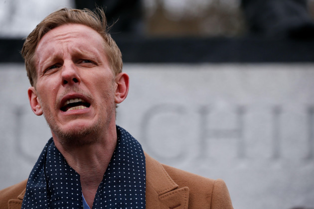 reclaim-party-leader-and-london-mayoral-candidate-laurence-fox-presents-his-election-manifesto-at-the-statue-of-winston-churchill-in-parliament-square-in-london-england-on-april-7-2021-the-mayor-o
