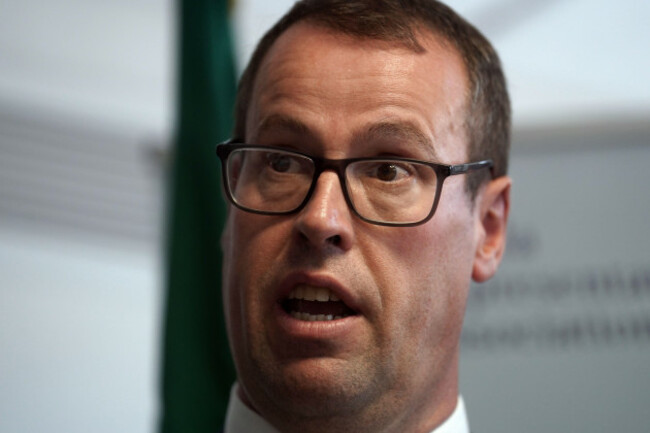 president-of-gra-brendan-oconnor-announces-the-garda-representative-association-gra-outcome-of-a-vote-of-no-confidence-in-commissioner-drew-harris-at-their-offices-in-dublin-almost-99-of-gardai-wh