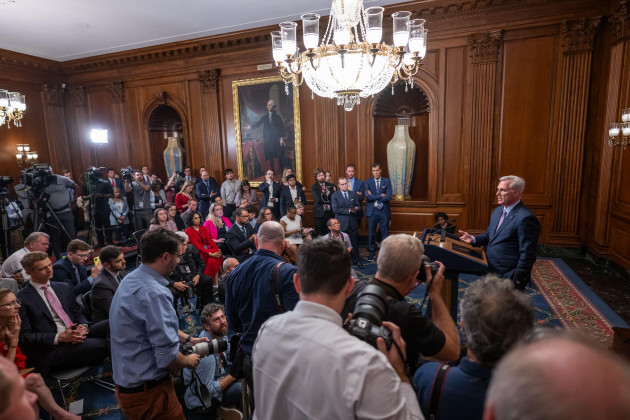 former-house-speaker-kevin-mccarthy-r-ca-speaks-to-reporters-after-being-outed-from-his-position-as-house-speaker-earlier-in-the-day-at-the-us-capitol-in-washington-dc-on-tuesday-october-03-2023