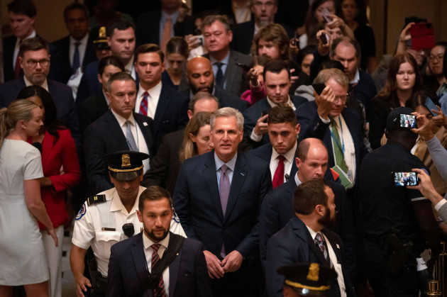 rep-kevin-mccarthy-r-calif-leaves-the-house-floor-after-being-ousted-as-speaker-of-the-house-at-the-capitol-in-washington-tuesday-oct-3-2023-ap-photomark-schiefelbein
