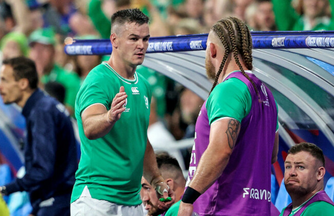 jonathan-sexton-and-finlay-bealham-high-five