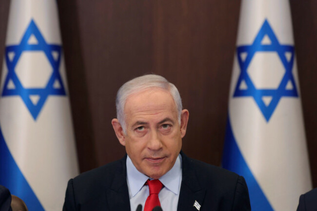 israeli-prime-minister-benjamin-netanyahu-attends-the-weekly-cabinet-meeting-at-the-prime-ministers-office-in-jerusalem-wednesday-sept-27-2023-abir-sultanpool-photo-via-ap