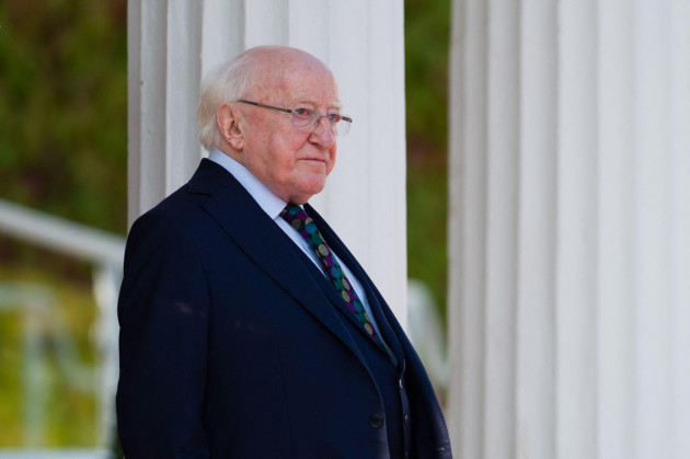 president-of-ireland-michael-d-higgins-at-aras-an-uachtarain-the-official-residence-of-the-irish-president-in-dublin-on-august-26-2021-during-the-visit-of-the-french-president-photo-by-raphael-l
