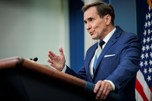 washington-united-states-11th-oct-2023-national-security-counsel-spokesperson-john-kirby-speaks-during-the-daily-press-briefing-in-the-james-s-brady-press-briefing-room-at-the-white-house-on-octo