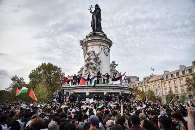 protesters-participate-in-an-unauthorized-demonstration-in-solidarity-with-palestine-at-the-place-de-la-republique-in-paris-france-on-october-12-2023-amid-the-recent-military-escalation-between-ha