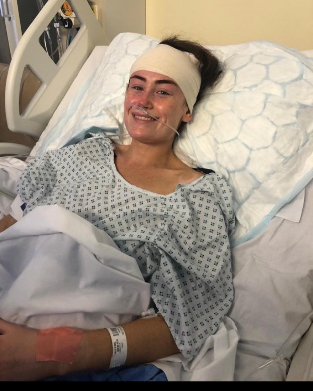 5. Katie Sweeney in Beaumont Hospital following her surgery in August 2021