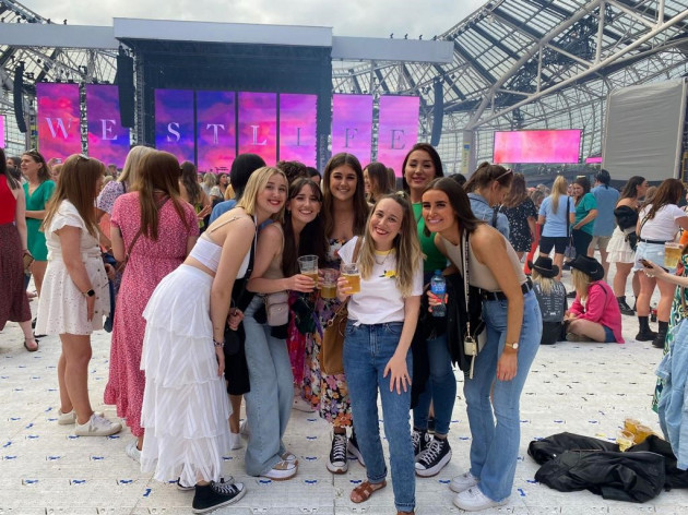 7. Katie Sweeney and her Soul Sisters at the Westlife concert in summer 2022
