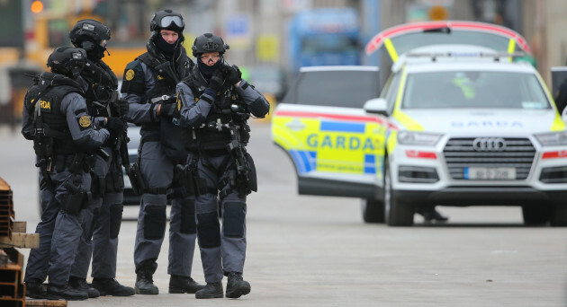 members-of-the-garda-emergency-response-unit-and-regional-armed-support-units-take-part-in-a-major-emergency-training-exercise-in-drogheda-port-in-co-louth