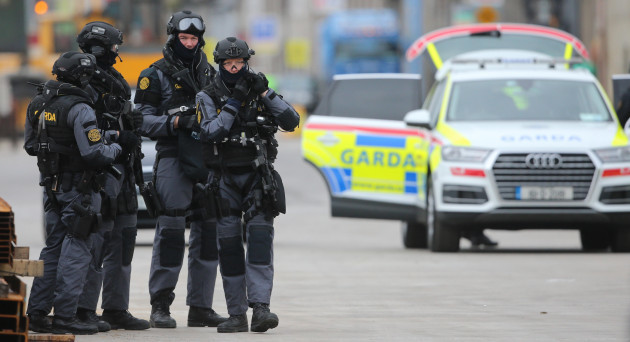 members-of-the-garda-emergency-response-unit-and-regional-armed-support-units-take-part-in-a-major-emergency-training-exercise-in-drogheda-port-in-co-louth