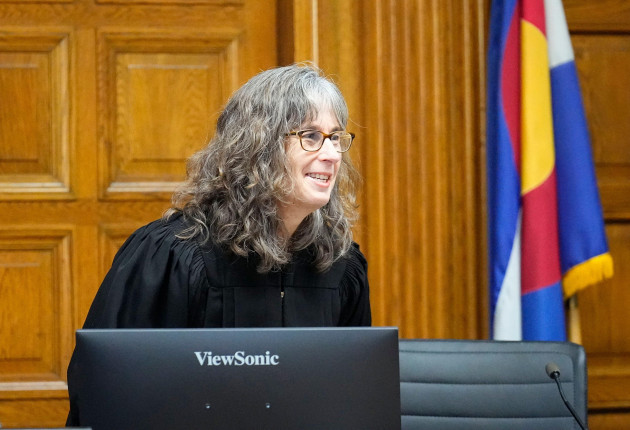 judge-sarah-b-wallace-presides-over-a-hearing-for-a-lawsuit-that-seeks-to-keep-former-president-donald-trump-off-the-state-ballot-in-court-in-denver-on-monday-oct-30-2023-ap-photojack-dempsey